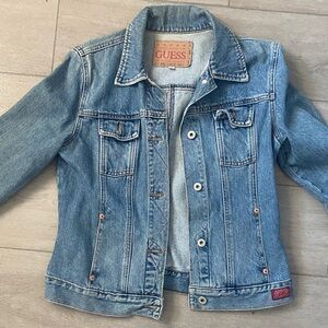 90s Guess Women’s Light Blue Jean Jacket